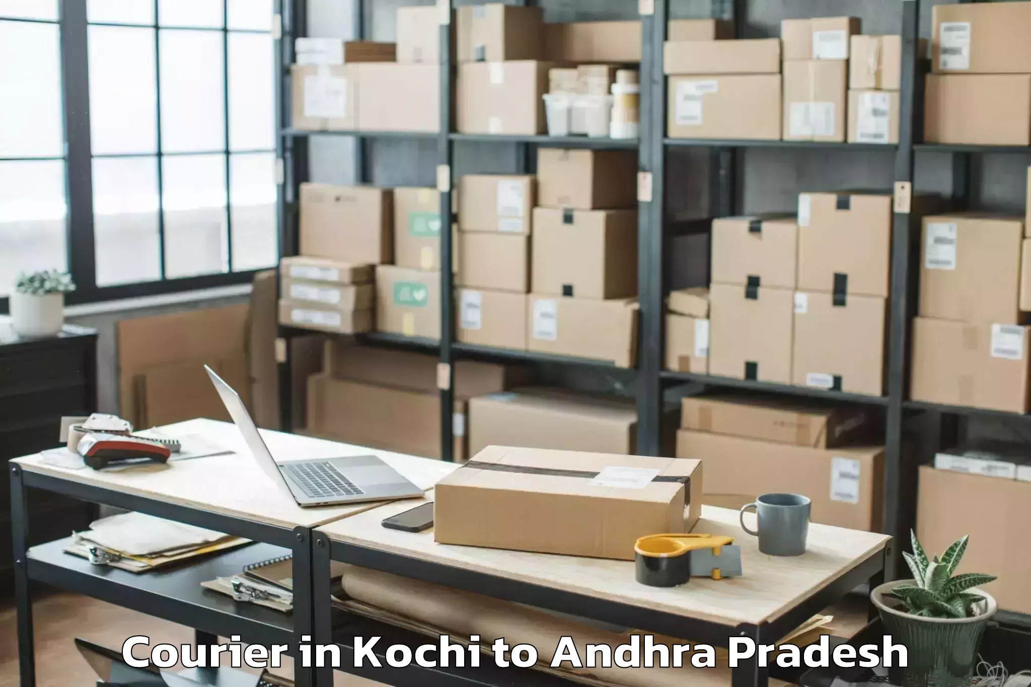 Book Kochi to Dachepalle Courier Online